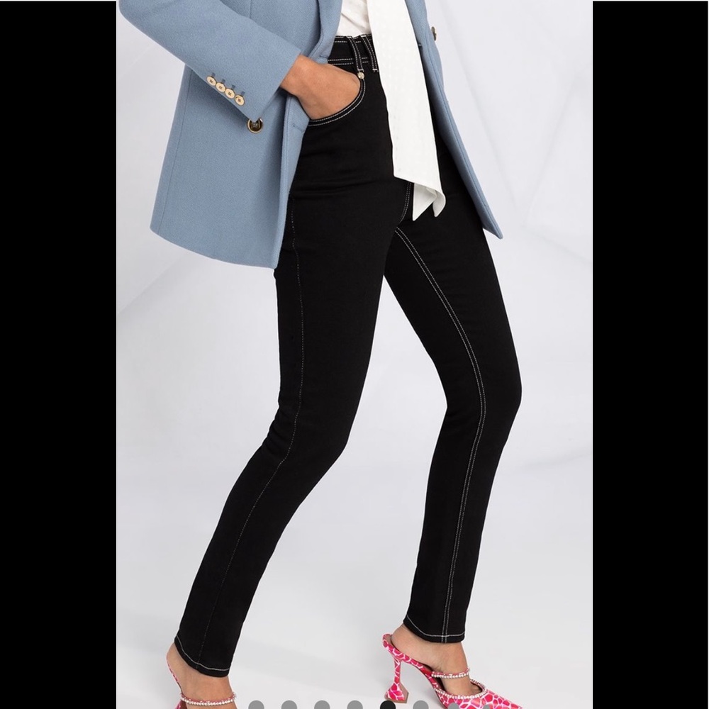 Balmain high rise skinny jeans